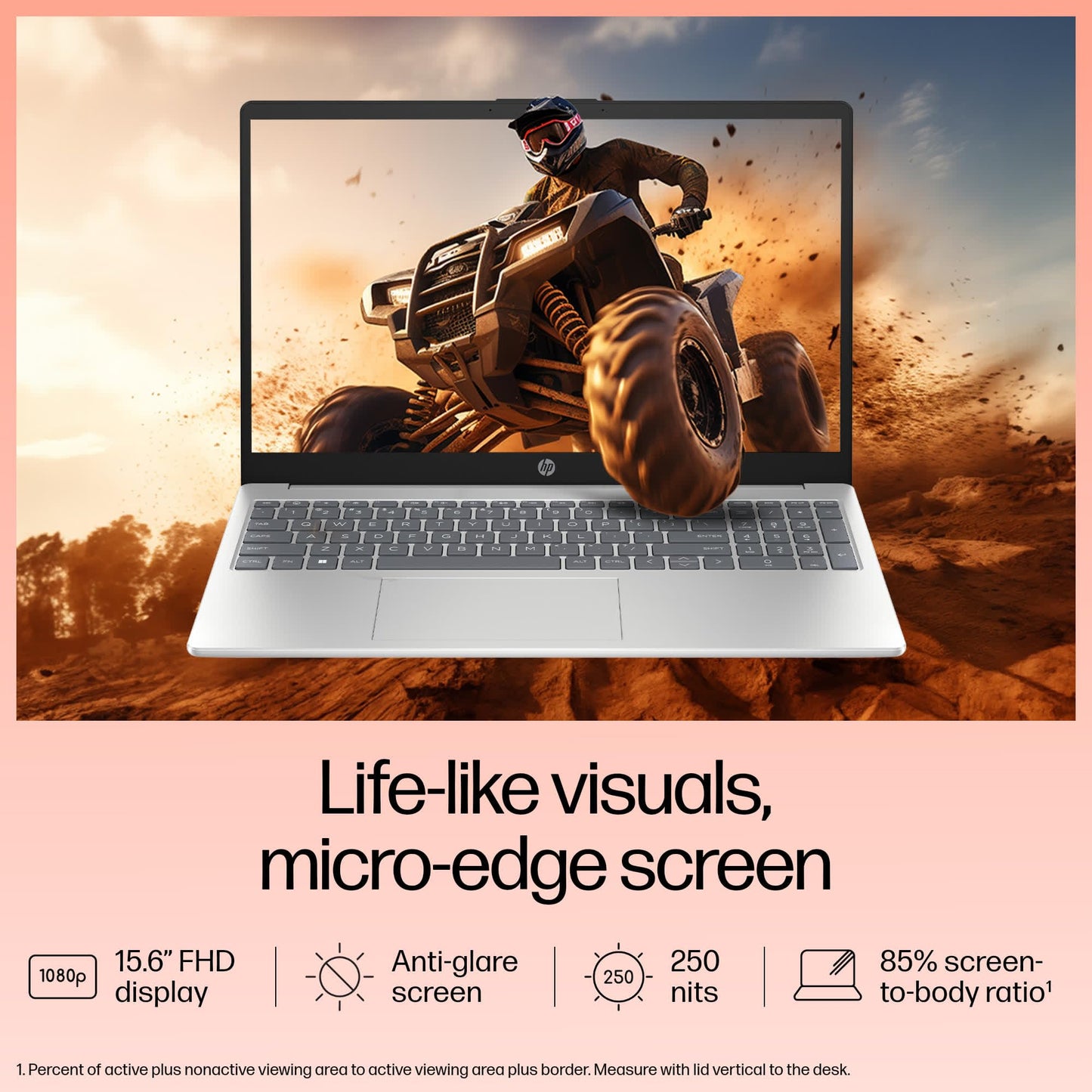 HP 15, 13th Gen Intel Core i5-1334U, 16GB DDR4, 512GB SSD, (Win 11, Office 21, Silver, 1.59kg), Anti-Glare, 15.6-inch(39.6cm) FHD Laptop, Iris Xe Graphics, FHD Camera, Backlit KB, fd0316TU/fd0315TU