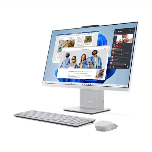 Lenovo IdeaCentre AIO 3 12th Gen Intel i3 23.8" FHD WVA 3-Side Edgeless All-in-One Desktop with Alexa Built-in (8GB/512GB SSD/Win11/MS Office 2021/HD 720p Camera/Wireless Keyboard & Mouse) F0GH017DIN