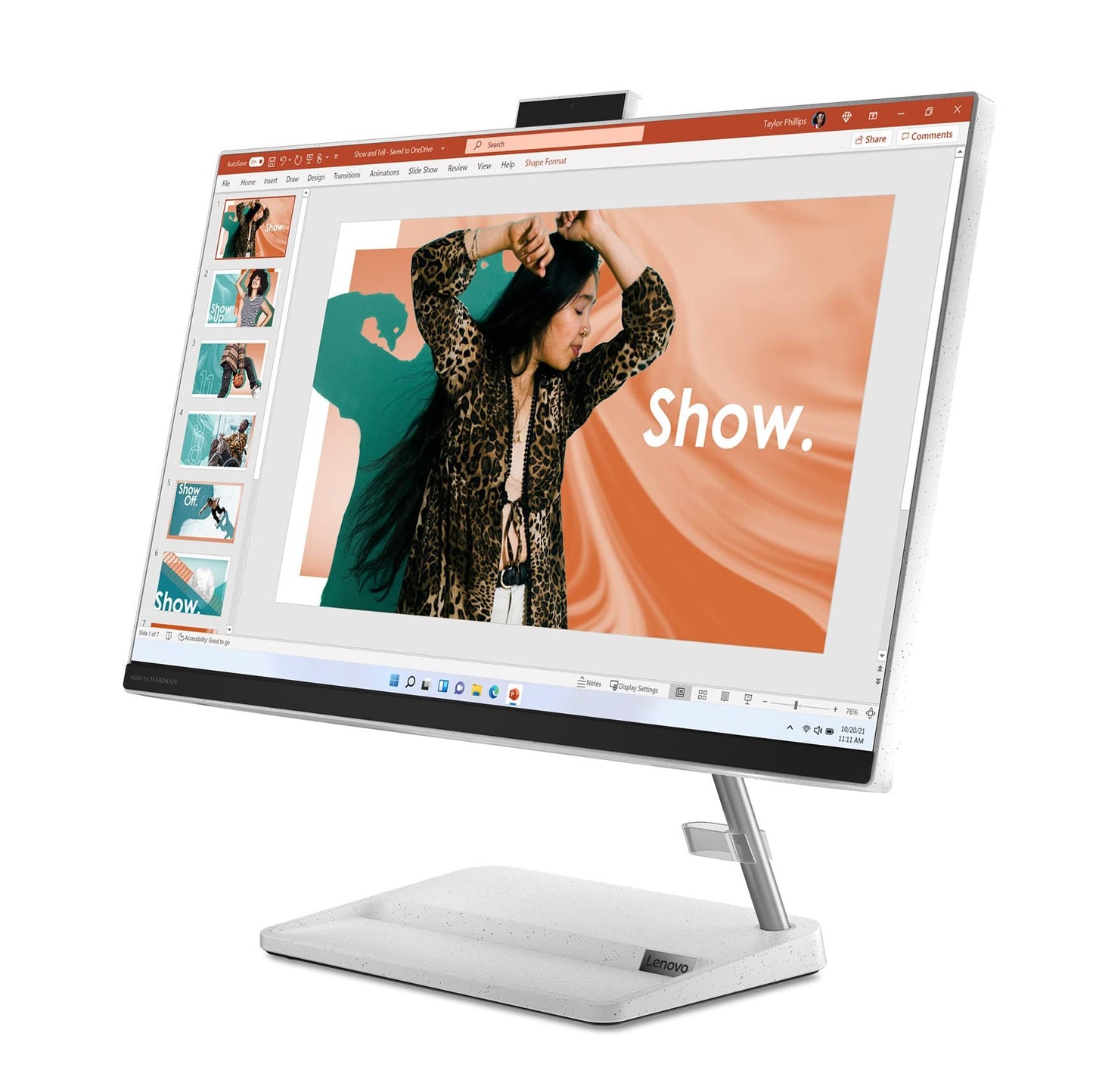 Lenovo IdeaCentre AIO 3 12th Gen Intel i3 23.8" FHD WVA 3-Side Edgeless All-in-One Desktop with Alexa Built-in (8GB/512GB SSD/Win11/MS Office 2021/HD 720p Camera/Wireless Keyboard & Mouse) F0GH017DIN